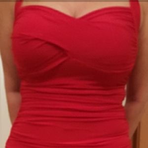 Sexy red mini dress love culture